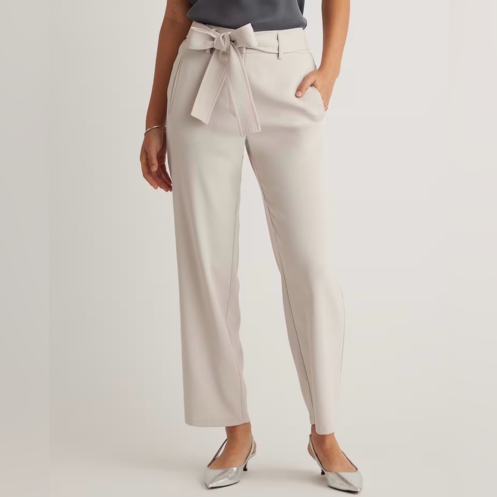 Quince Stretch Crepe Paperbag Pants